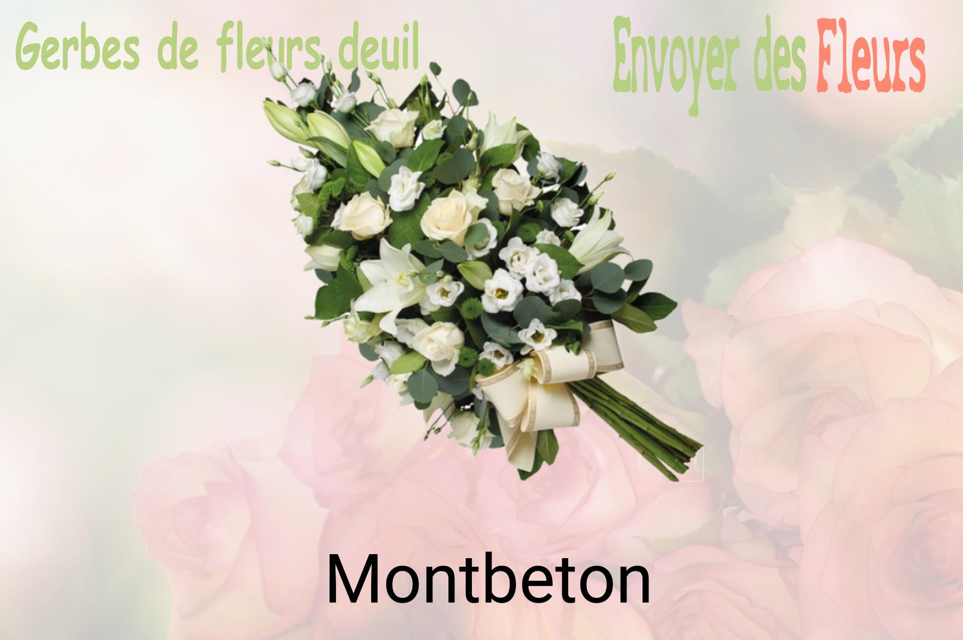 Gerbe de fleurs de deuil livrée à Montbeton